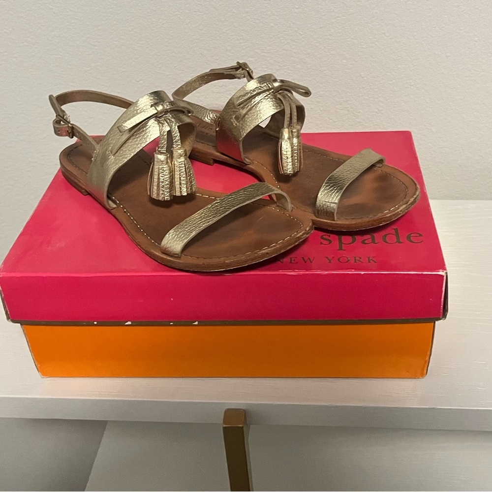 Kate Spade Gold Carlita Sandal